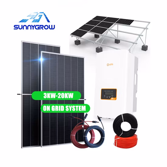 Estação de armazenamento de energia 3kw sistema solar de energia fotovoltaica híbrida completa com bateria reserva